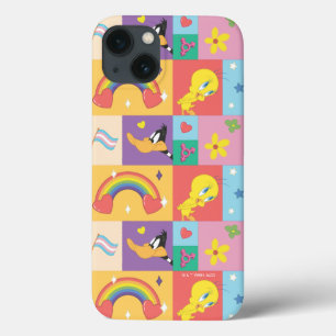 DAFFY DUCK™ & TWEETY™ - Pride Pattern iPhone 13 Case