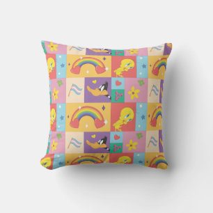 DAFFY DUCK™ & TWEETY™ - Pride Pattern Throw Pillow