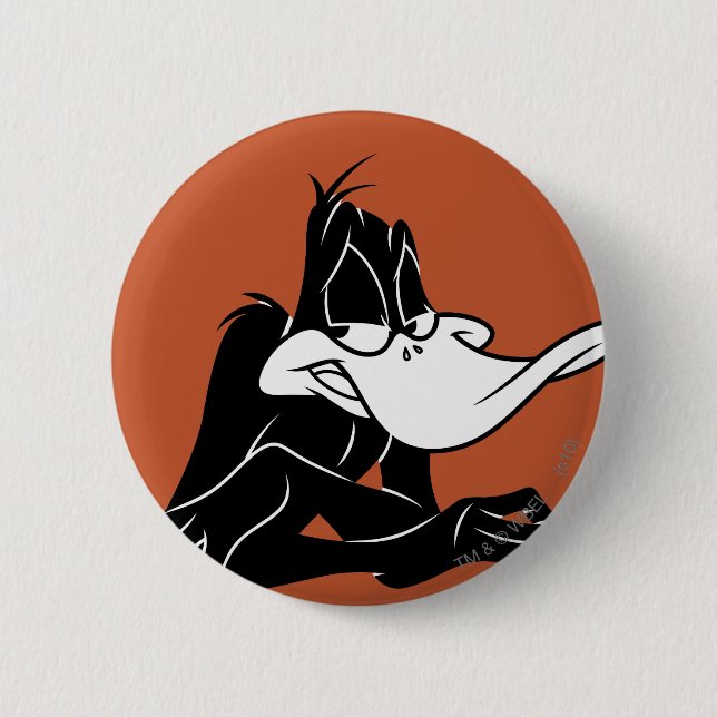 DAFFY DUCK™ Up Close 2 Inch Round Button (Front)