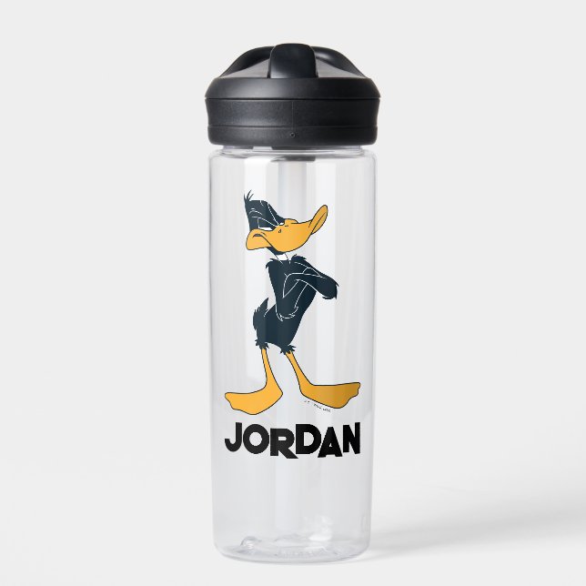DAFFY DUCK™ with Arms Crossed  | Add Your Name Water Bottle (Front)