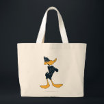 DAFFY DUCK™ with Arms Crossed Large Tote Bag<br><div class="desc">Daffy Duck with Arms Crossed</div>