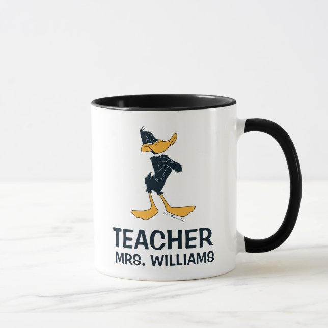 DAFFY DUCK™ with Arms Crossed Teacher Mug (Right)