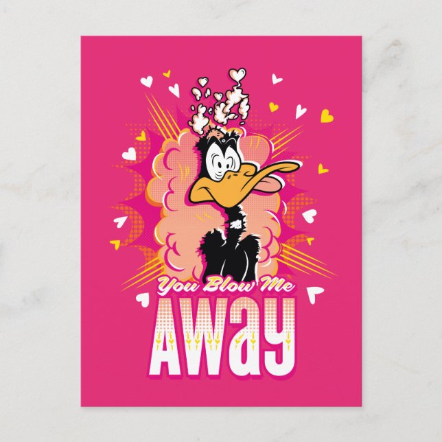 DAFFY DUCK™ - You Blow Me Away Holiday Postcard (Front)