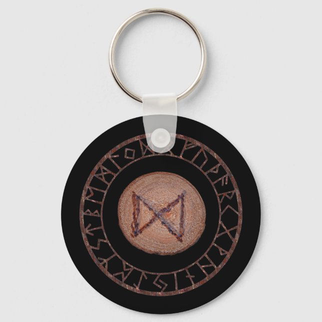 Dagaz - Elder Futhark rune Keychain (Front)