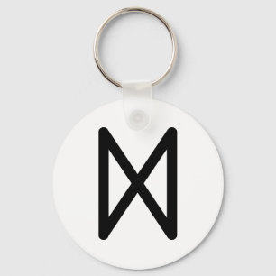 DAGAZ Nordic rune (Day, Awakening, Breakthrough) Keychain