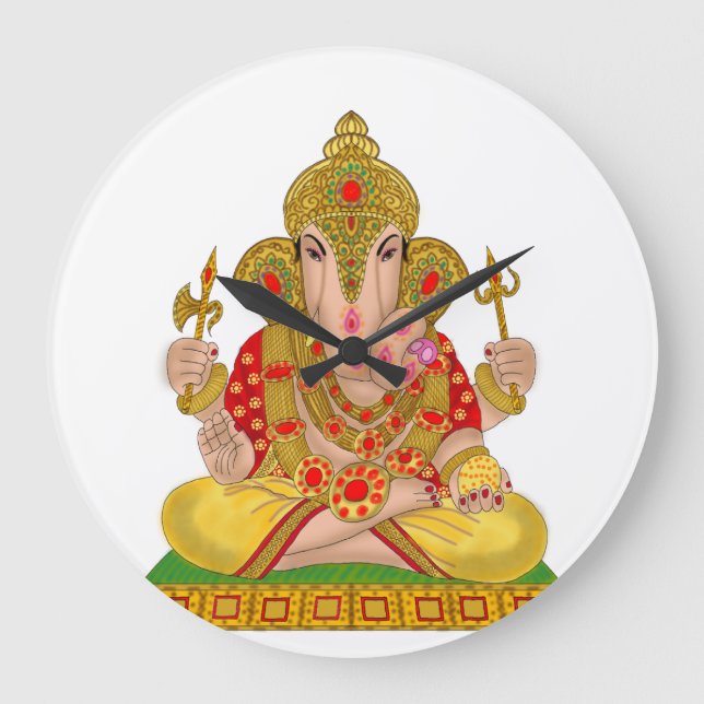 Dagduseth Ganesha Clock (Front)