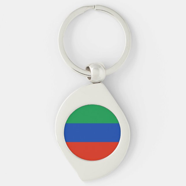 Dagestan Flag Keychain (Front)