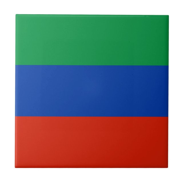 Dagestan Flag Tile (Front)