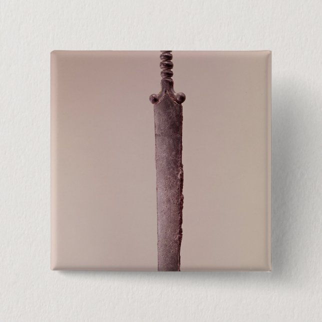 Dagger 2 Inch Square Button (Front)