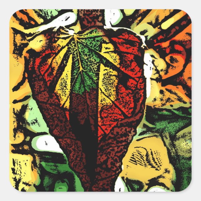 dagger is my heart square sticker (Front)