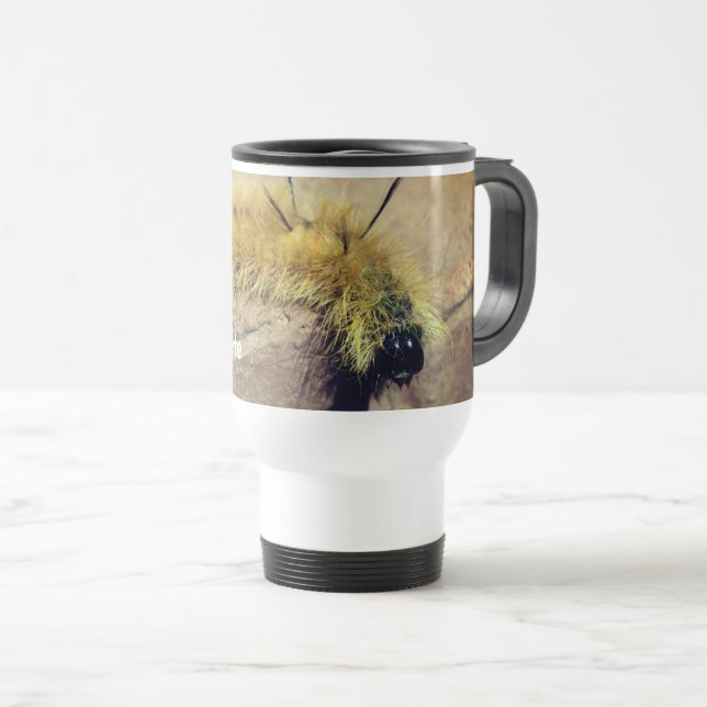 Dagger Moth Caterpillar Nature Personalized  Travel Mug (Front Right)
