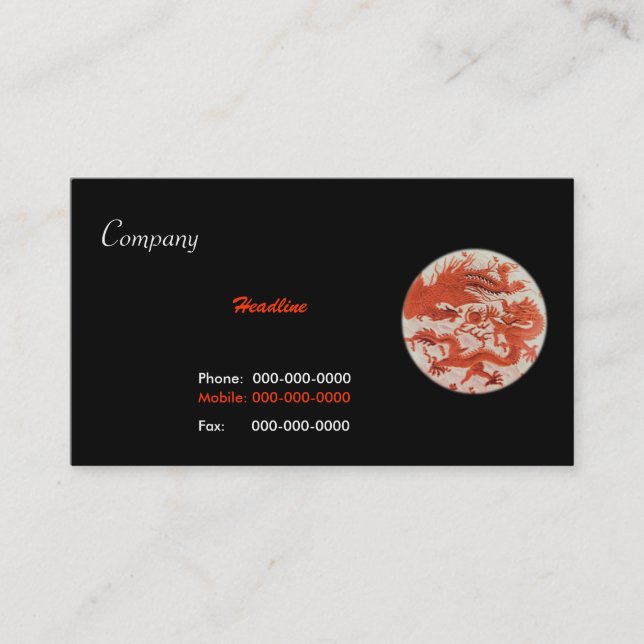 Dagon And Phoenix Business Card (Front)