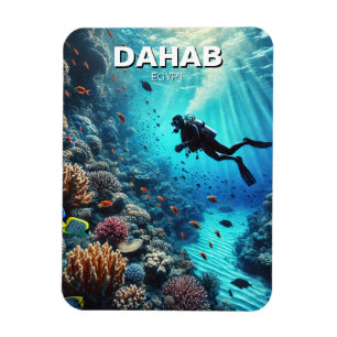 Dahab Egypt Scuba Diver Magnet