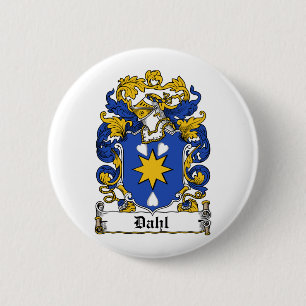 Dahl Family Crest 2 Inch Round Button