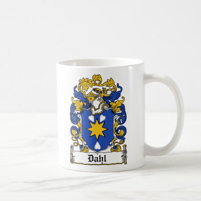 Dahl Family Crest Coffee Mug (Right)