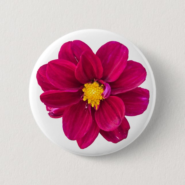 Dahlia 2 Inch Round Button (Front)