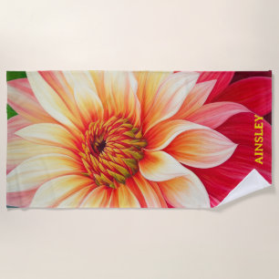 Dahlia Afternoon Beach Towel