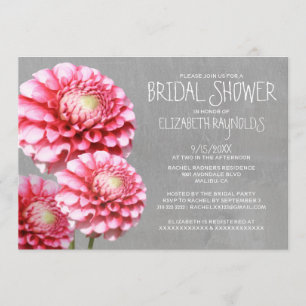 Dahlia Bridal Shower Invitations