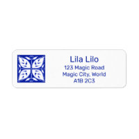 Dahlia Buds Personalized Return Address Label