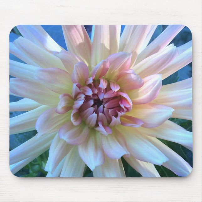 Dahlia C: Yellow and salmon --- Mouse Pad (Front)