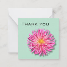 Dahlia Carte de remerciements