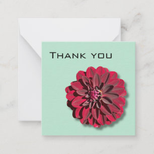 Dahlia Carte de remerciements