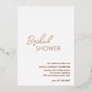 Dahlia Contemporary Modern Bridal Shower