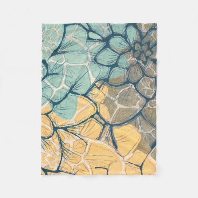 Dahlia Dance I Fleece Blanket (Front)