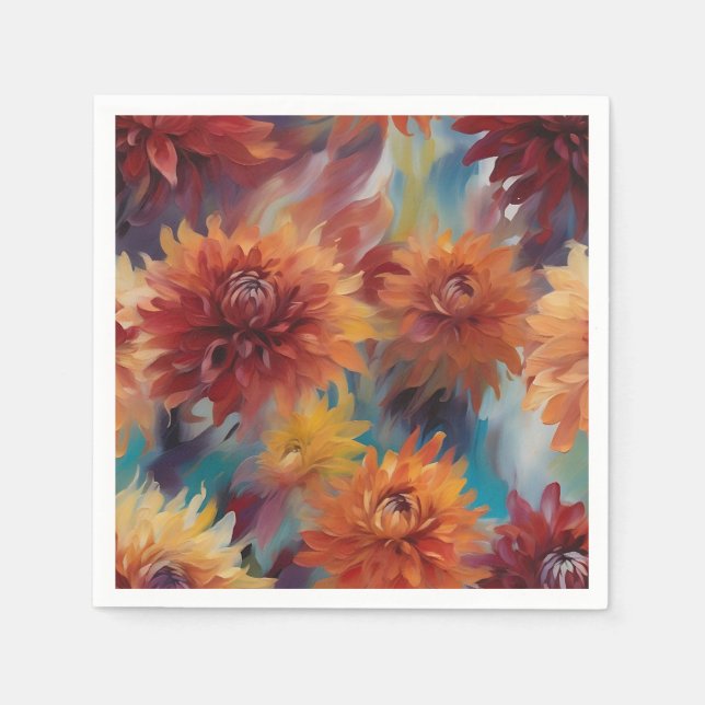Dahlia Delight Summer Napkin (Front)
