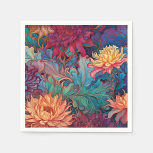 Dahlia Floral Tapestry Napkin