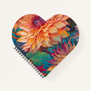 Dahlia Floral Tapestry Notebook