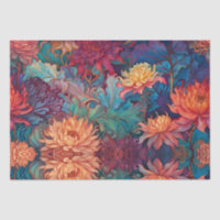 Dahlia Floral Tapestry