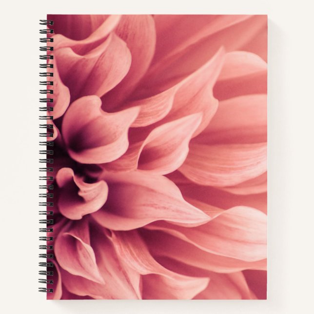 Dahlia Flower Blossom Notebook (Front)
