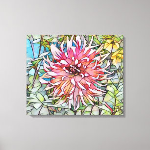 DAHLIA FLOWER CANVAS PRINT