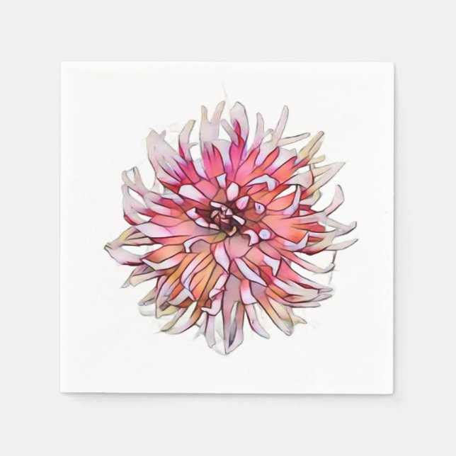 DAHLIA FLOWER NAPKIN (Front)