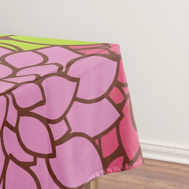 Dahlia Flowers, Colourful Flowers, Floral Pattern Tablecloth (In Situ)