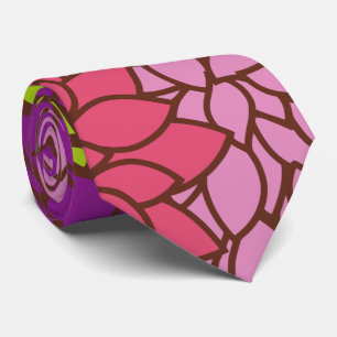 Dahlia Flowers, Colourful Flowers, Floral Pattern Tie