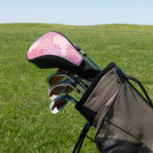 Dahlia Flowers, Pattern Of Flowers, Pink Dahlia Golf Head Cover