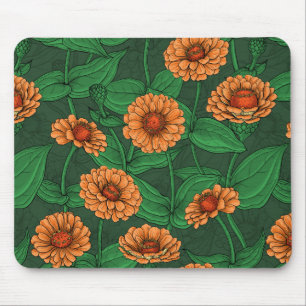 Dahlia garden mouse pad