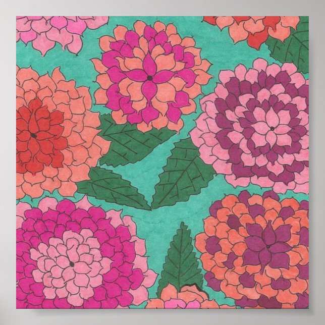 Dahlia Garden  Poster (Front)