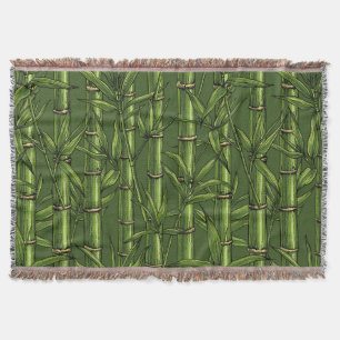 Dahlia garden throw blanket