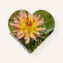 Dahlia heart notebook