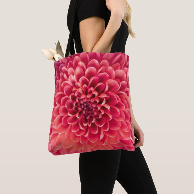 Dahlia Heart  --  Tote Bag (Close Up)