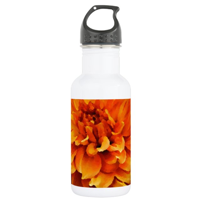 Dahlia - Honeymoon  - Orange 532 Ml Water Bottle (Front)