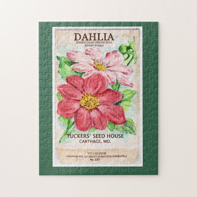 Dahlia  jigsaw puzzle (Vertical)