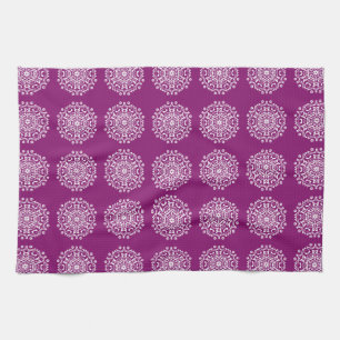Dahlia Mandala Kitchen Towel