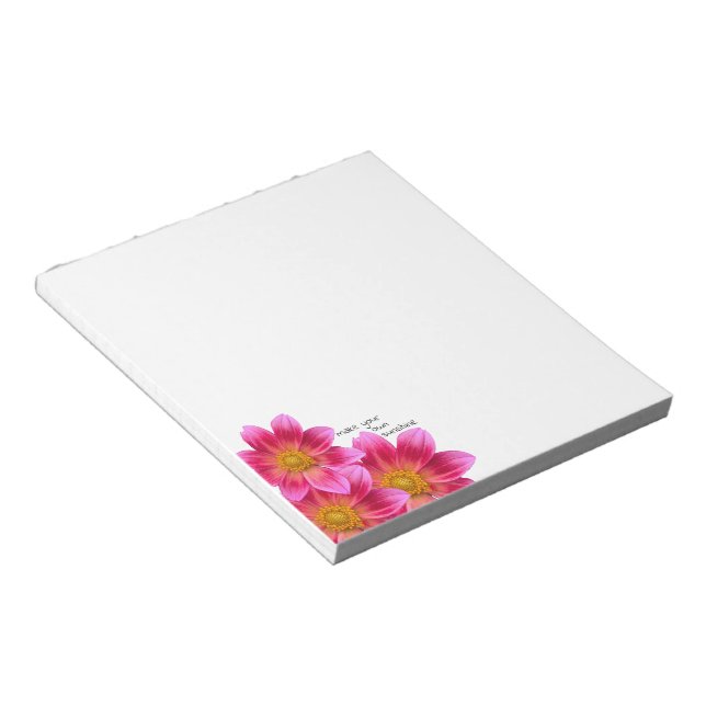 Dahlia Notepad (Angled)