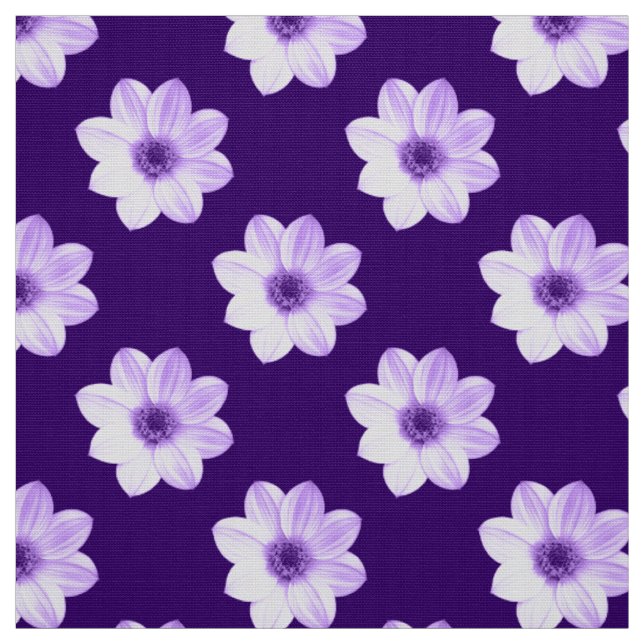 Dahlia Pattern - Purple Fabric (Swatch)
