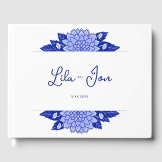 Dahlia Personalized Wedding Guestbook