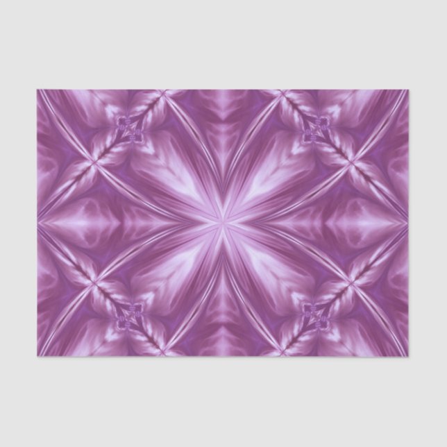 Dahlia Purple Milky White Clouds Abstract Pattern Tissue Paper (Front)